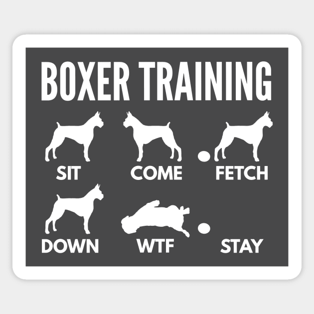 Boxer Training Boxer Dog Tricks Sticker by DoggyStyles